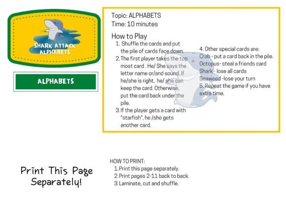 Alphabet Shark Attack Game: A Fun and Engaging Way to Learn the Alphabet