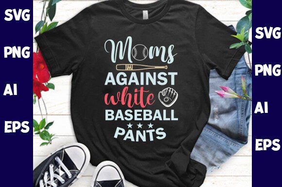 Baseball Mom & Game Day Shirt SVG Digital Download