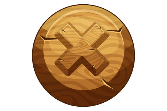 Close Button in Wooden Cartoon Game Interface: Practical Applications and Design Integration
