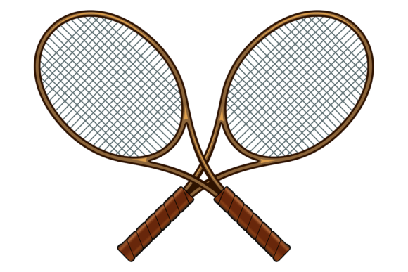 Crossed Badminton Rackets. Sport Game Ac: A Fresh Perspective on Active Lifestyle Imagery