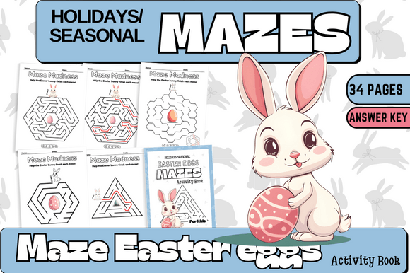 Easter Mazes Challenge Game Activity