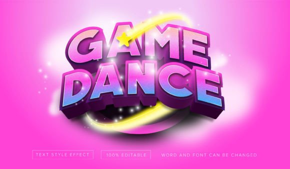 Game Dance Text Style Effect Editable: A Practical Choice for Adobe Illustrator Users