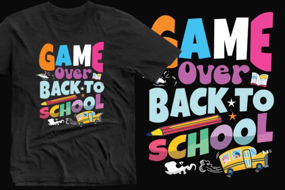 Game Over, Back-to-School Stylish Tee: Merging Retro Nostalgia with Modern Wardrobe Solutions
