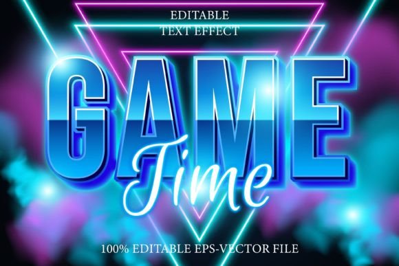 Game Time Editable Text Effect 3D Neon β A Designerβs Secret for Eye-Catching Typography