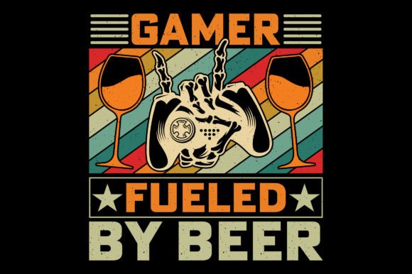 Gamer Fueled by Beer Video Game T-Shirt: A Fusion of Lifestyle and Design in the Creative Apparel Market