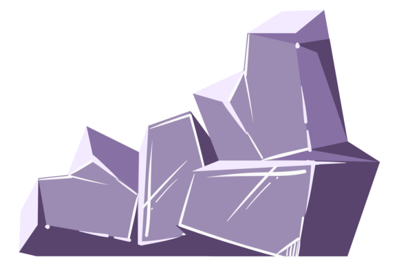 Ground Stone Icon: Cartoon Game Landscape for Creative Projects
