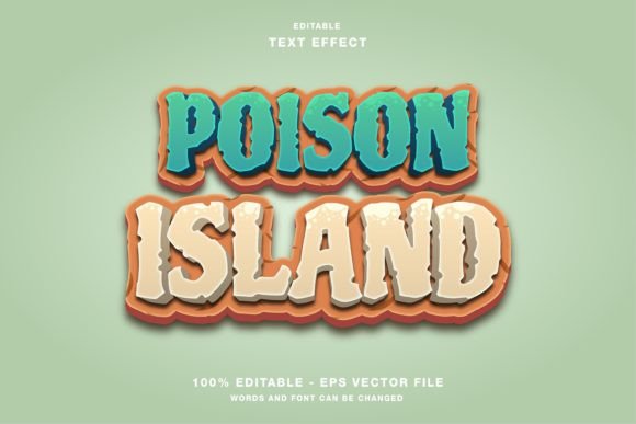 Poison Island Game Cartoon Text Effect: A Unique Tool for Dynamic Design Projects