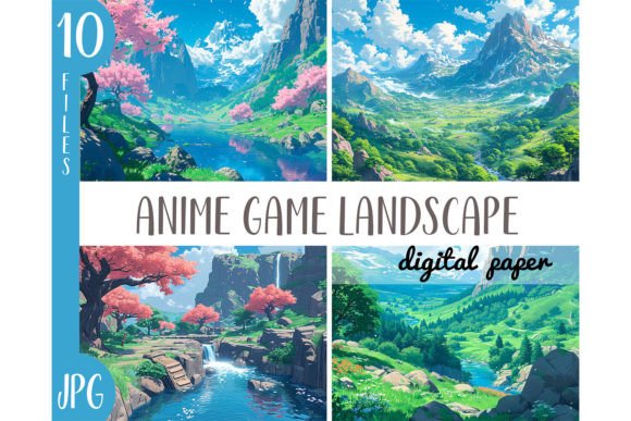 Professional Anime Backgrounds for Creative Design Projects