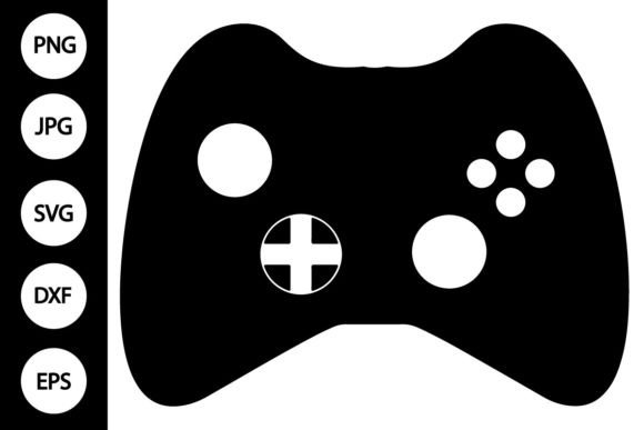 Silhouette Game Controller SVG for Creative Projects