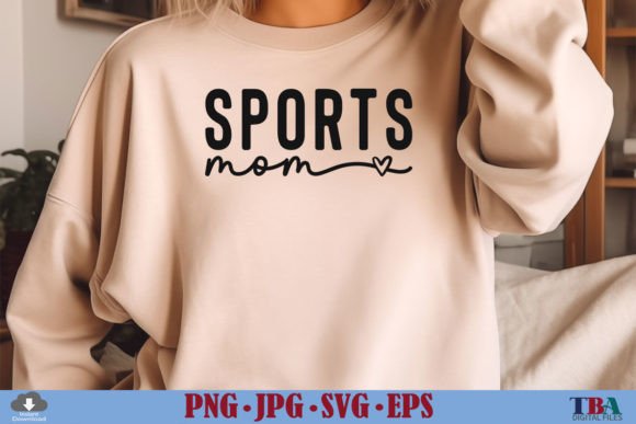 Sports Mom SVG & Sport Mama PNG for Game Day Fun
