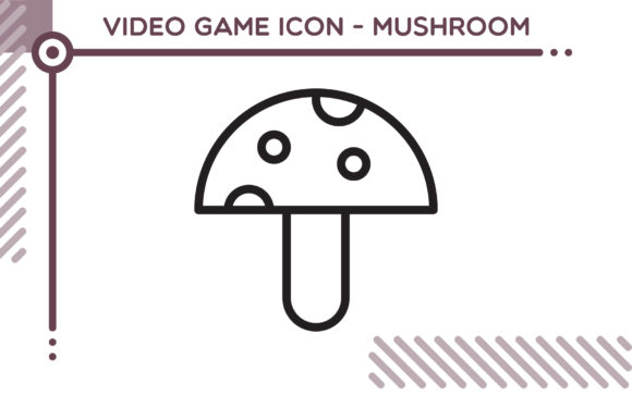 Unlocking Creativity with the Video Game Icon - Mushroom in Vector Design