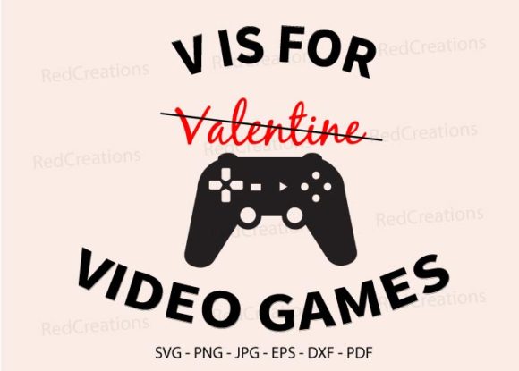 V is for Video Games SVG: A Versatile Design Resource for Gamers and Creators