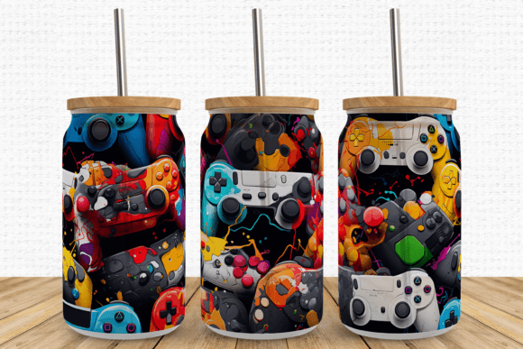 Video Game 16Oz Libbey Wrap PNG – A Must-Have Design for Gamers and Creators